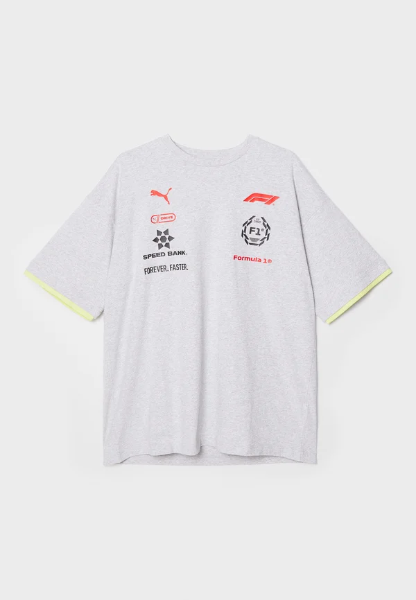 F1 RACING TEE UNISEX - T-Shirt print - light gray heather