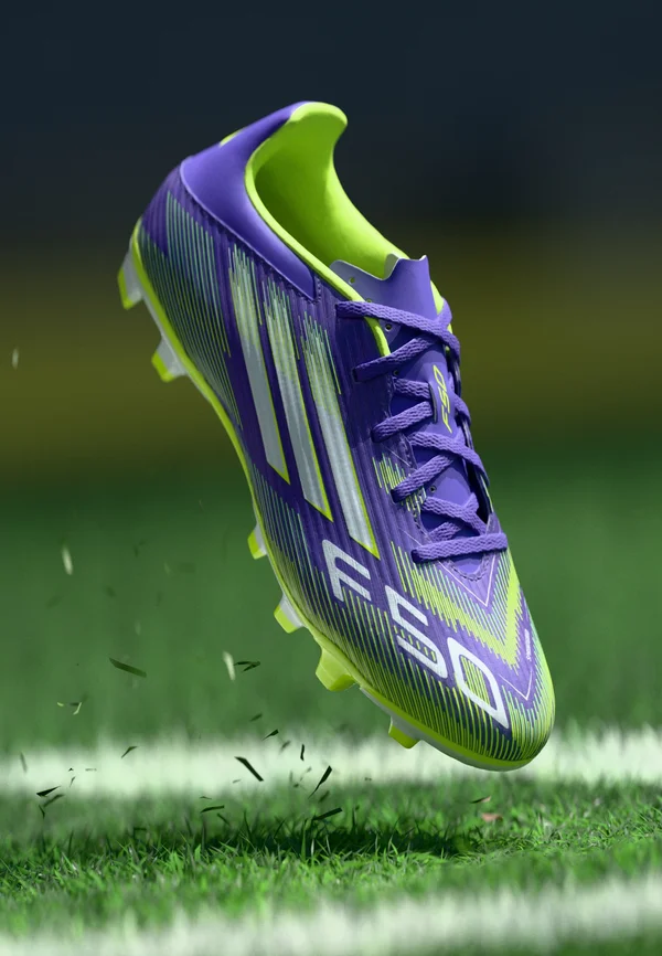 F50 CLUB FIRM GROUND / MULTI GROUND FOOTBALL BOOTS - Fußballschuhe für festen Untergrund - purple rush/footwear white/lucid lemon