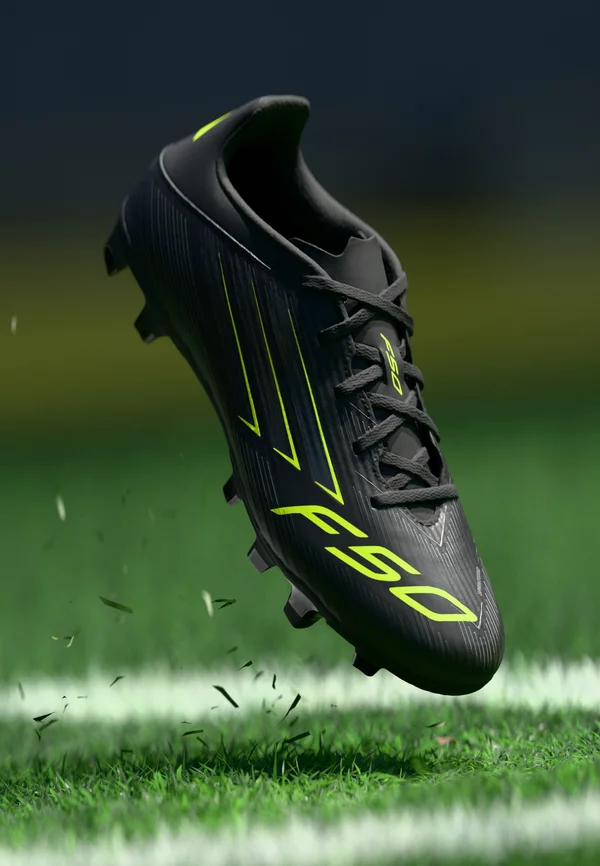 F50 CLUB FIRM GROUND / MULTI GROUND FOOTBALL BOOTS - Fußballschuhe für festen Untergrund - core black/iron metallic/lucid lemon