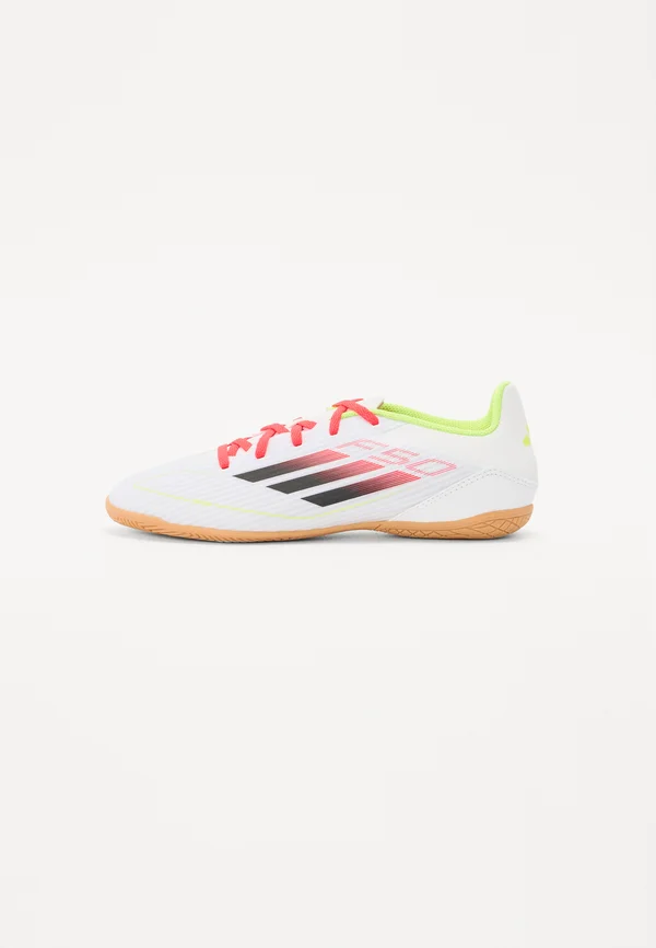 F50 CLUB INDOOR  - Fußballschuh Halle - white/black/neon yellow