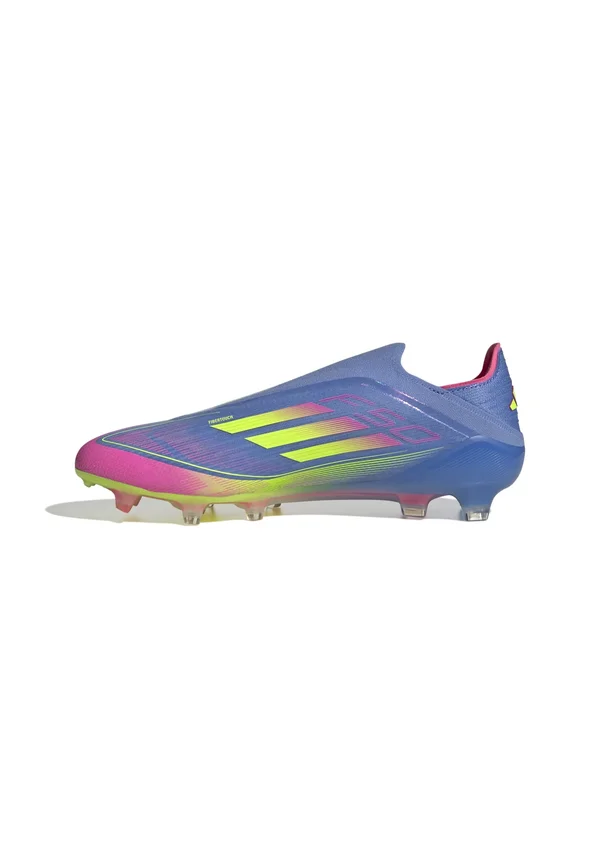 F50 ELITE LACELESS FIRM GROUND - Fußballschuh Nocken - blue fusion   lucid lemon   lucid pink