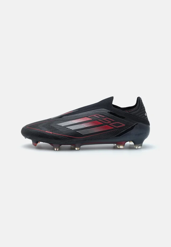 F50 ELITE LACELESS FIRM GROUND - Fußballschuh Nocken - core black/iron metallic/lucid red