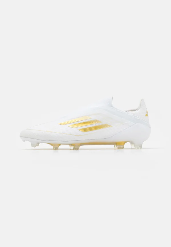 F50 ELITE LACELESS FIRM GROUND - Fußballschuh Nocken - footwear white/gold metallic