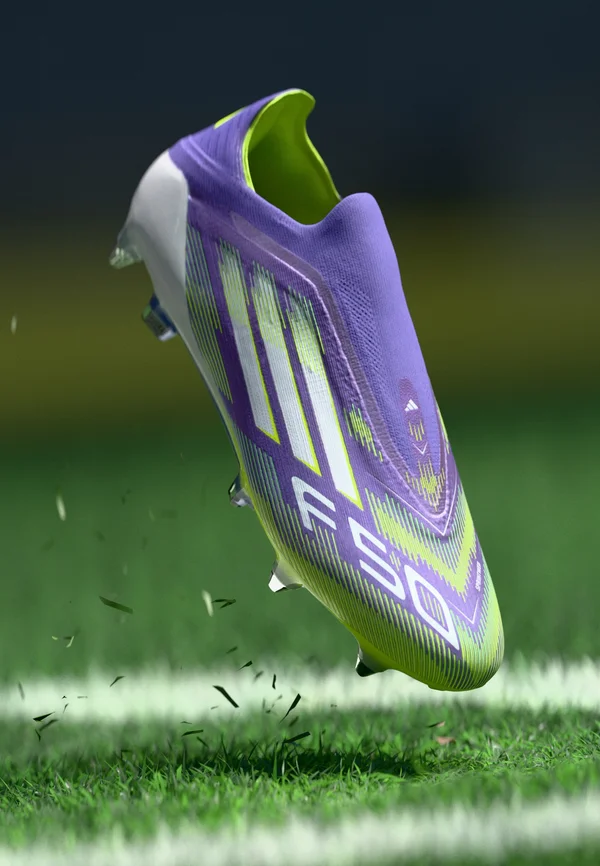 F50 ELITE LACELESS SOFT GROUND FOOTBALL BOOTS - Fußballschuhe für weichen Untergrund - purple rush/footwear white/lucid lemon