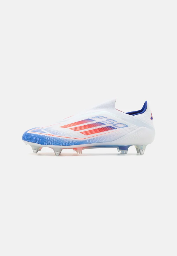 F50 ELITE LACELESS SOFT GROUND - Fußballschuh Stollen - footwear white/solar red/lucid blue