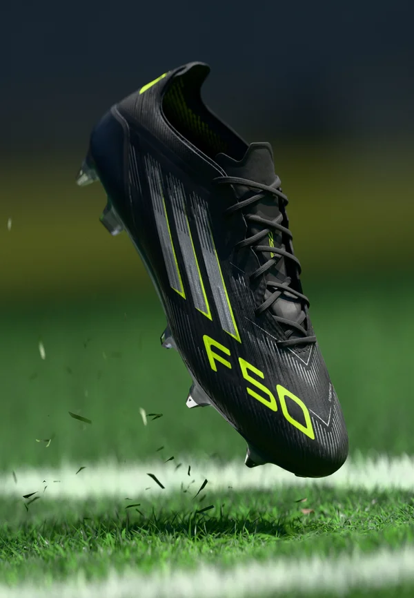 F50 ELITE SOFT GROUND FOOTBALL BOOTS - Fußballschuhe für weichen Untergrund - core black/iron metallic/lucid lemon