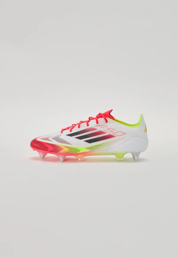 F50 ELITE SOFT GROUND - Fußballschuh Stollen - white/core black/solar yellow