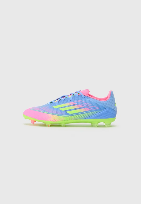 F50 LEAGUE FIRM/MULTI-GROUND - Fußballschuh Nocken - blue fusion/lucid lemon/lucid pink