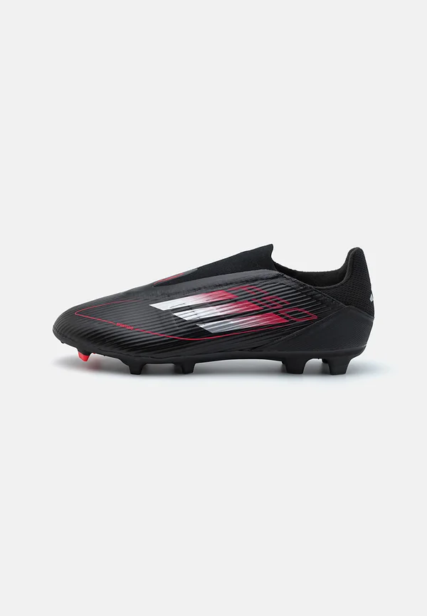 F50 LEAGUE LACELESS FIRM/MULTI-GROUND - Fußballschuh Nocken - core black/iron metallic/lucid red