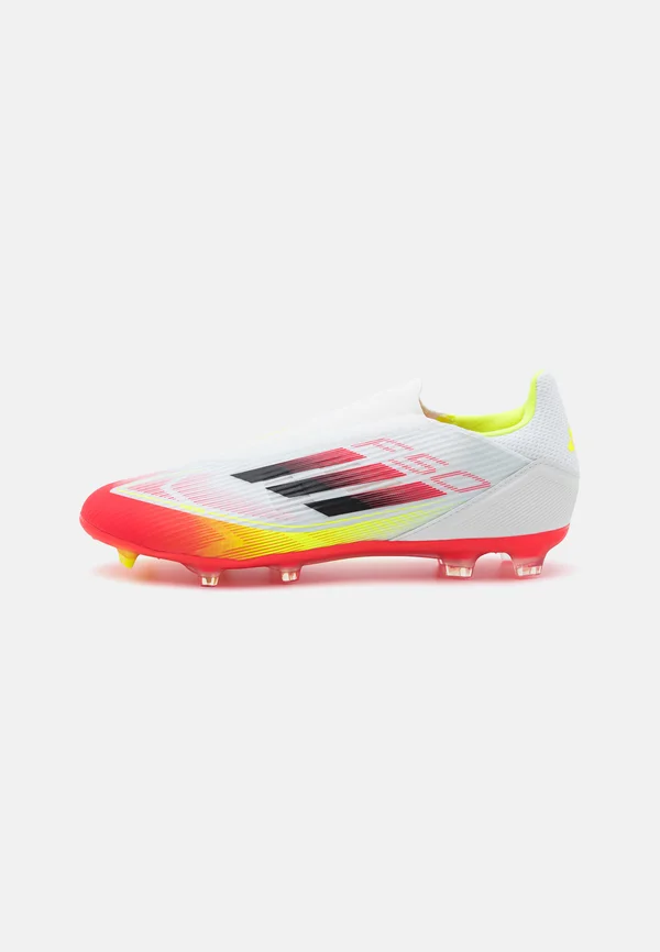 F50 LEAGUE LACELESS FIRM/MULTI-GROUND - Fußballschuh Nocken - footwear white/core black/solar yellow