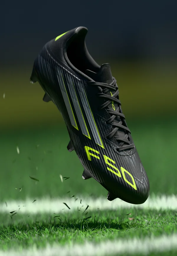 F50 LEAGUE SOFT GROUND FOOTBALL BOOTS - Fußballschuhe für weichen Untergrund - core black/iron metallic/lucid lemon