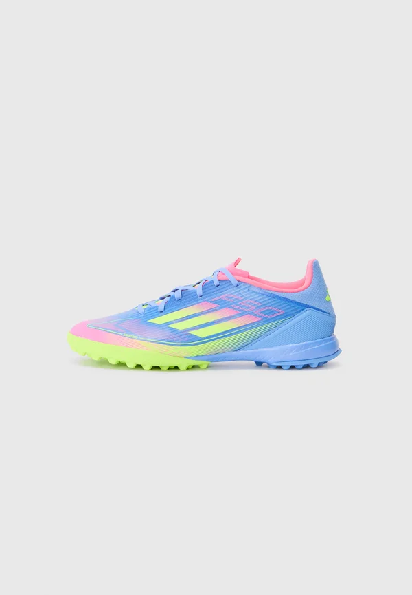 F50 LEAGUE TURF - Fußballschuh Multinocken - blue fusion/lucid lemon/lucid pink
