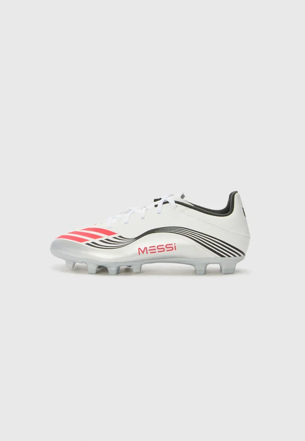 F50 MESSI CLUB FG/MG - Fußballschuh Nocken - white/lucid red/silver-coloured