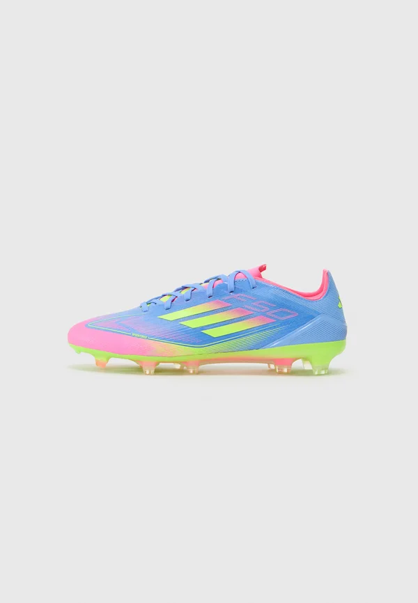 F50 PRO FIRM GROUND - Fußballschuh Nocken - blue fusion/lucid lemon/lucid pink