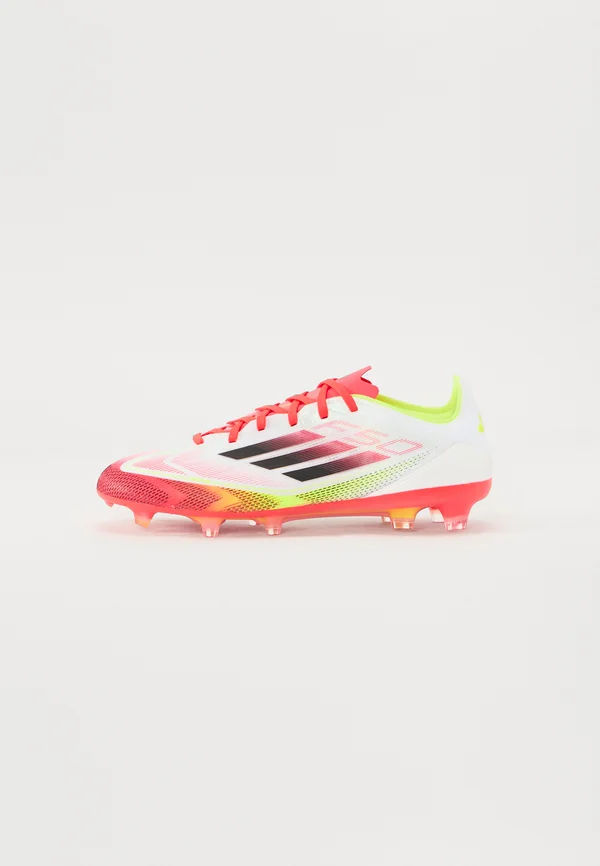 F50 PRO FIRM GROUND - Fußballschuh Nocken - white/core black/solar yellow