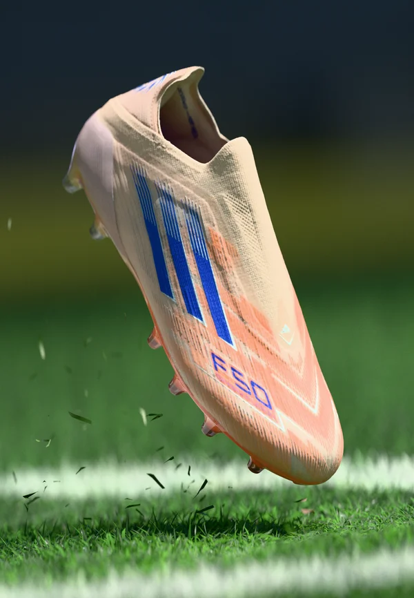 F50 SPARKFUSION ELITE W LACELESS FIRM GROUND / ARTIFICIAL GROUND FOOTBALL BOOTS - Fußballschuhe für festen Untergrund - bliss orange/lucid blue/beam orange