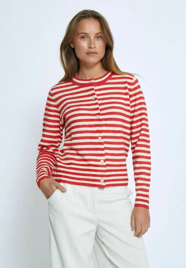 FABIENNE SHORT - Strickjacke - grenadine stripe