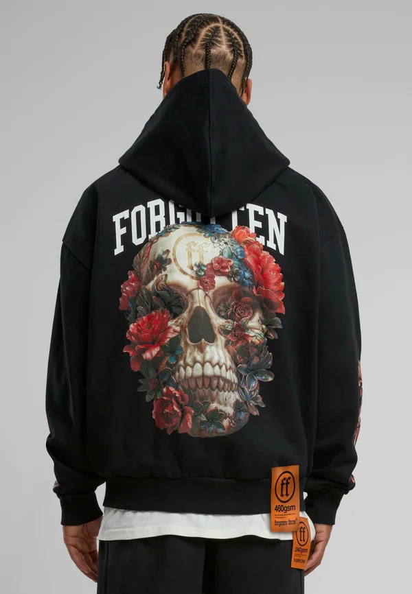FACES OVERGROWN SKULL HOODY - Sweatjacke - black