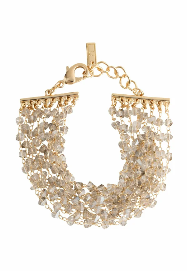 FACETTED BEAD MULTIROW  - Armband - gold tone