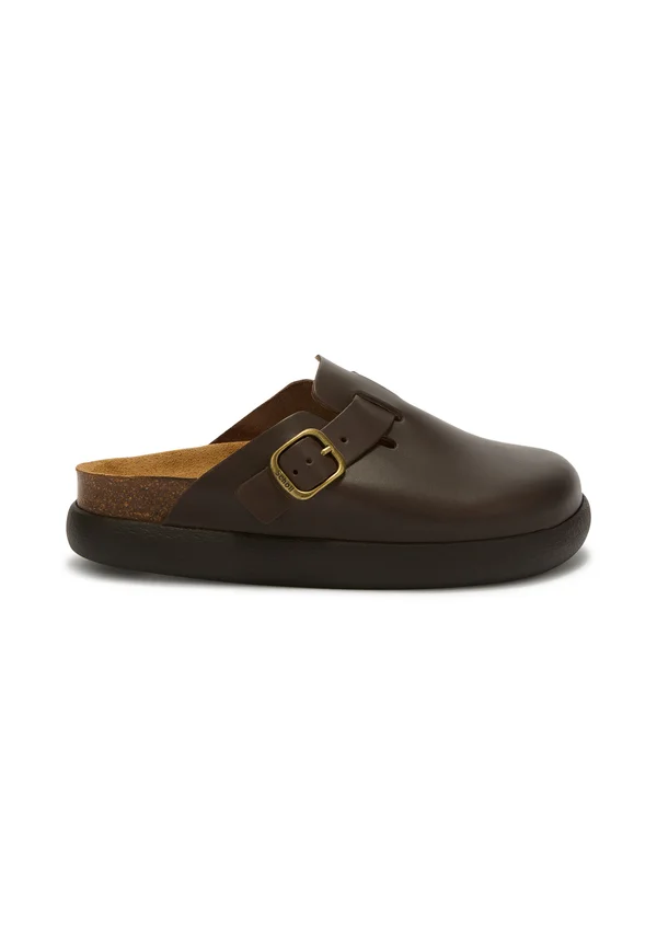 FAE CHUNKY - Pantolette flach - coffee