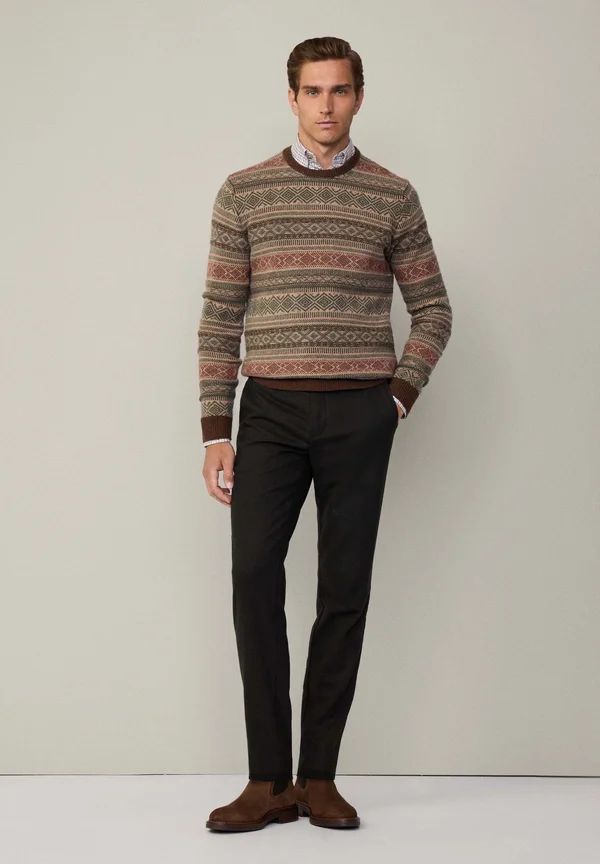 FAIRISLE CREW - Strickpullover - green