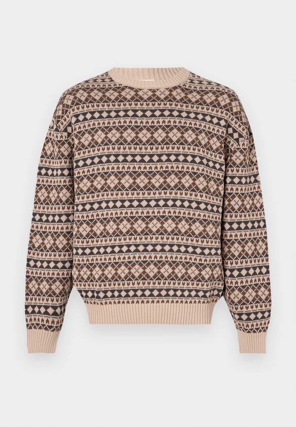FAIRISLE SWEATER UNISEX - Strickpullover - amos brown