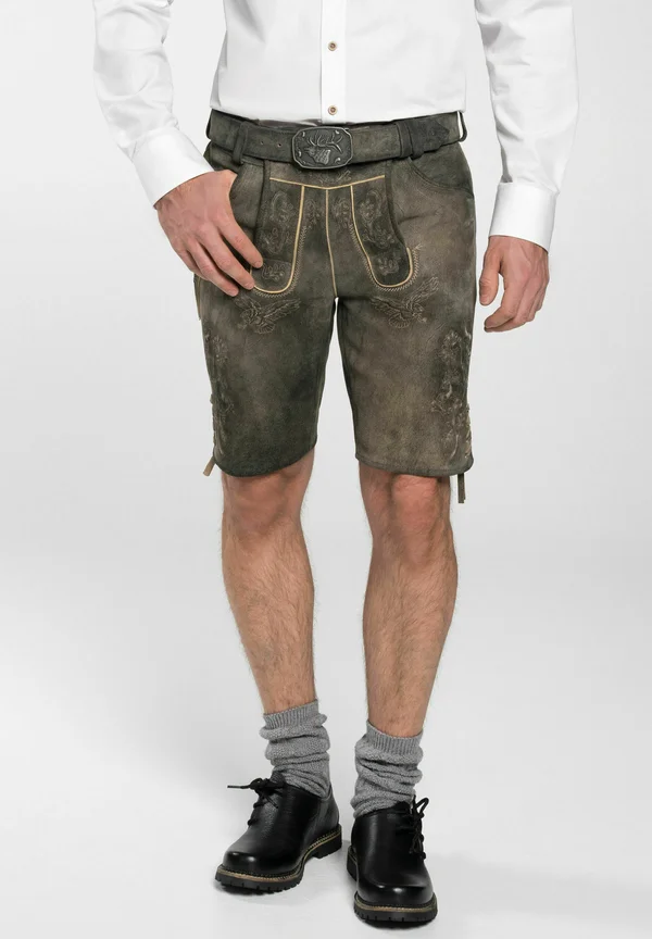 FALKENSTEIN - Lederhose - braun