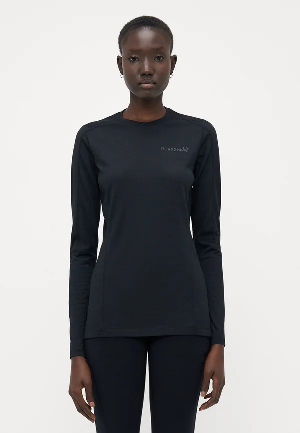 FALKETIND EQUALISERULL LONG SLEEVE  - Unterhemd/-shirt - caviar black