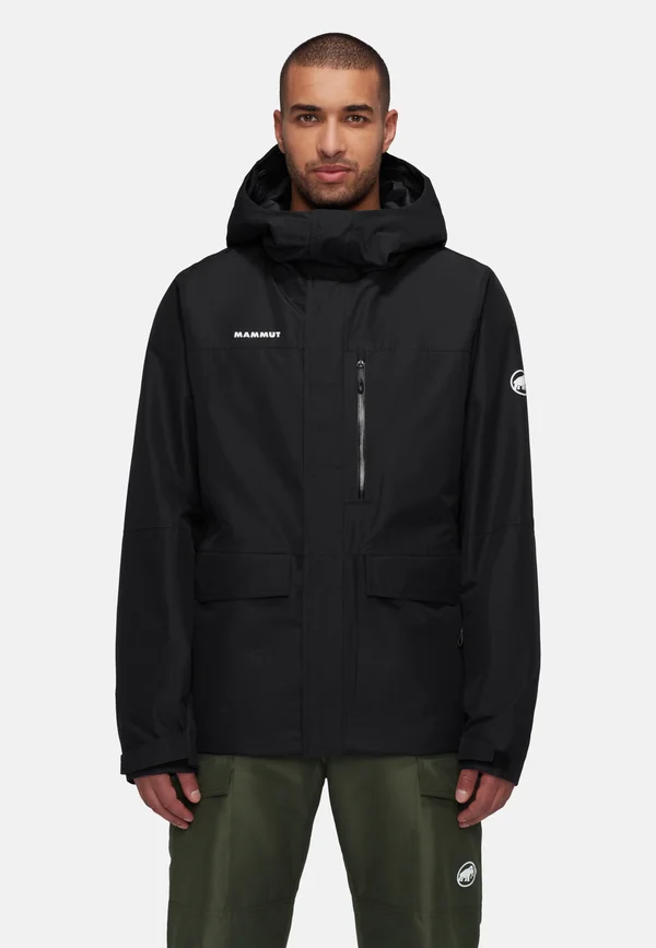 FALL LINE THERMO HOODED JACKET MEN - Skijacke - black
