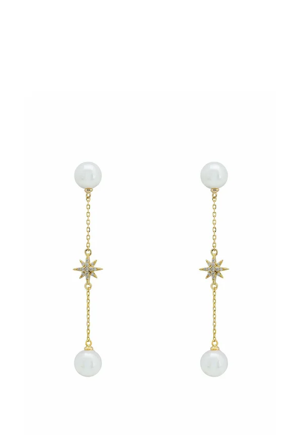 FALLING STAR PEARL DROP - Ohrringe - white