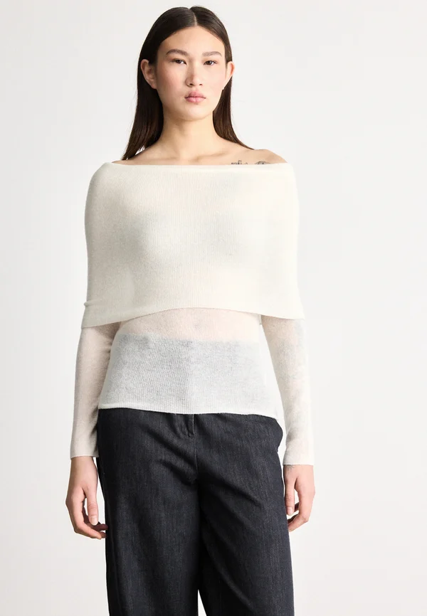 FALMON - Strickpullover - open white