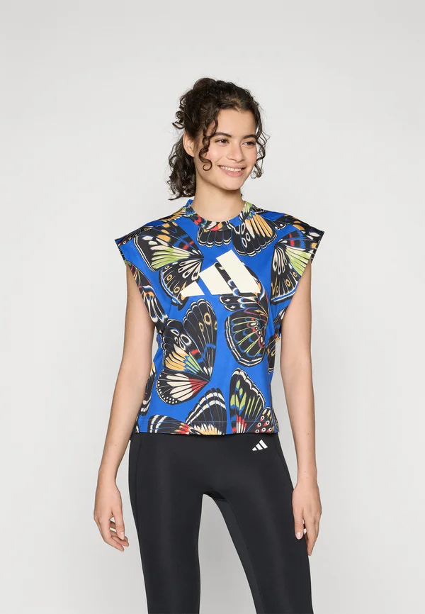 FARM TANK - T-Shirt print - black/blue/lush red