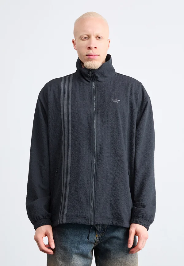 FASHION SEERSUCKER FIREBIRD TRACK - Trainingsjacke - black