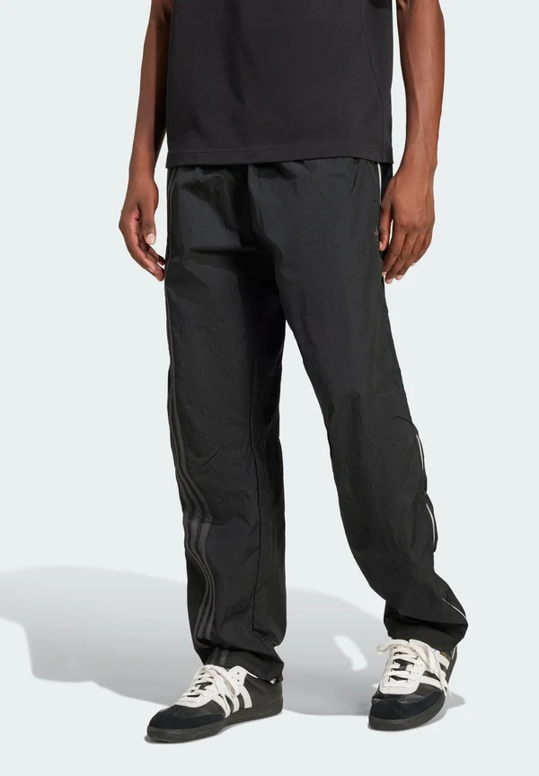 FASHION SIDE MESH ZIP - Jogginghose - black