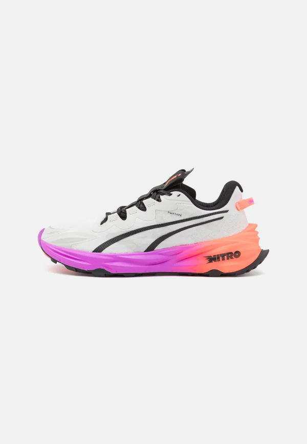 FAST-TRAC NITRO 3 - Laufschuh Trail - feather gray/glowing red/pure magenta