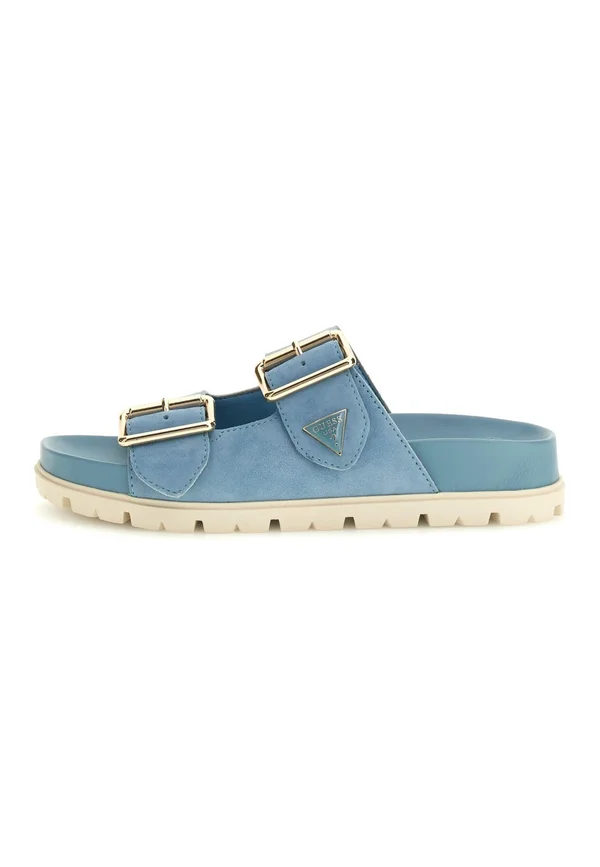 FASTEN  - Pantolette flach - blau