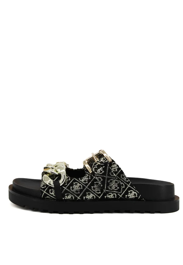 FATEMA   - Pantolette flach - mehrfarbig schwarz