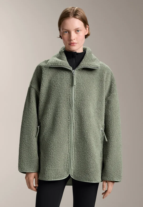FAUX-SHEARLING OVERSIZE - Fleecejacke - khaki