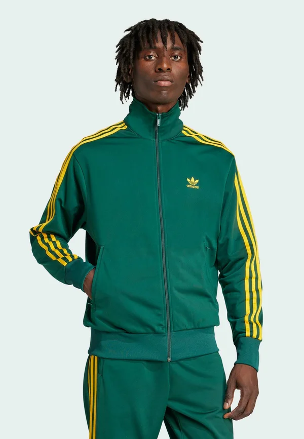 FBIRD - Sweatjacke - collegiate green   crew yellow