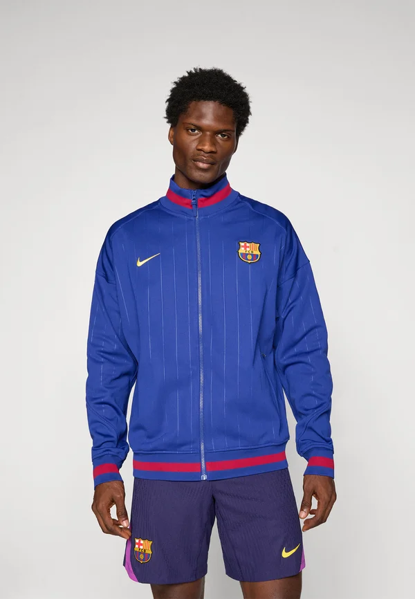 FC BARCELONA ACADEMY PRO HOME ANTTHEM JACKET - Vereinsmannschaften - deep royal blue/noble red/midwest gold-coloured