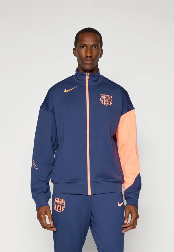 FC BARCELONA ACADEMY PRO THIRD ANTHEM JACKET - Vereinsmannschaften - midnight navy/bright mango