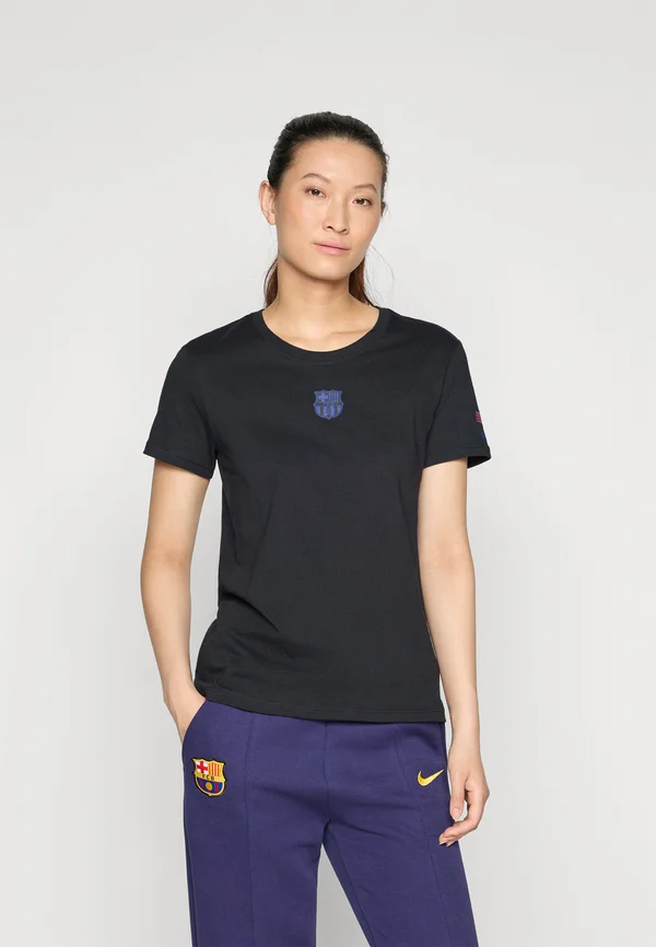 FC BARCELONA CREST TEE - Vereinsmannschaften - black