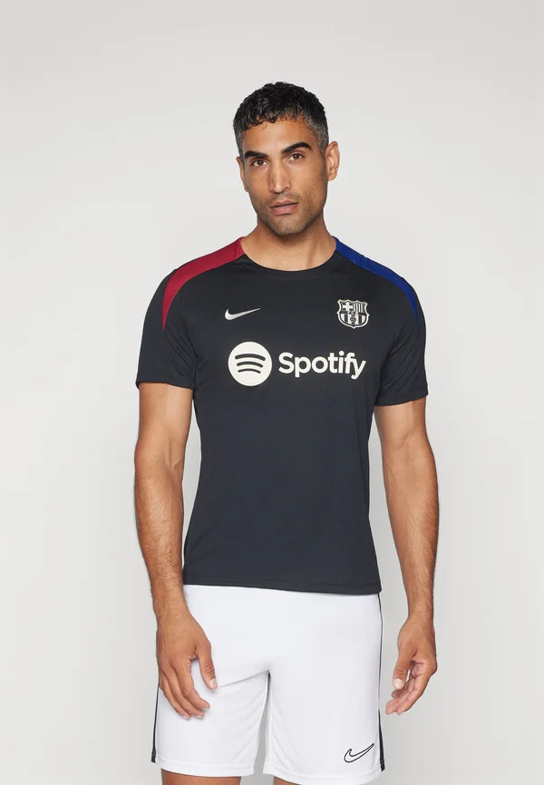 FC BARCELONA MNK DF STRK TOP K - Sport T-Shirt - black/noble red/orewood brown