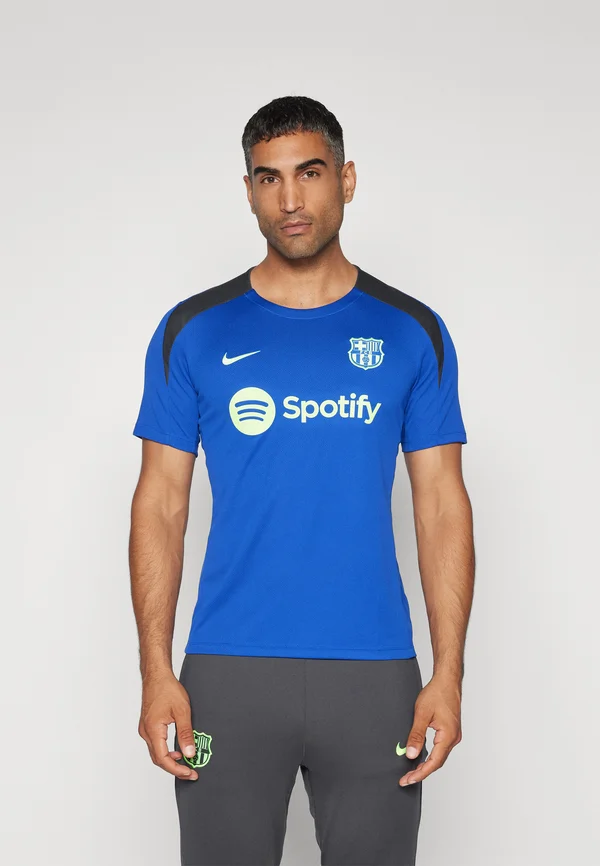 FC BARCELONA NIKE DF STRIKE SHORT SLEEVES TOP THIRD - Vereinsmannschaften - old royal/lime blast