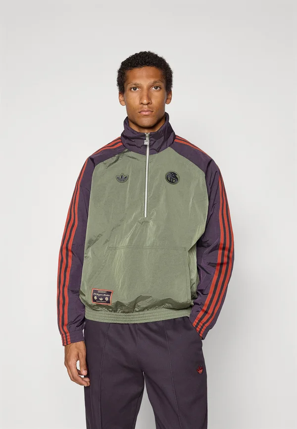 FC BAYERN MUNICH ICON HALFZIP JACKET - Vereinsmannschaften - base green/aurora black