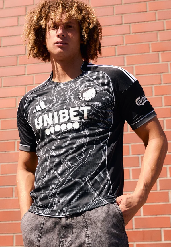 FC COPENHAGEN 2025/2026 AWAY REPLICA JERSEY - Vereinsmannschaften - black/white