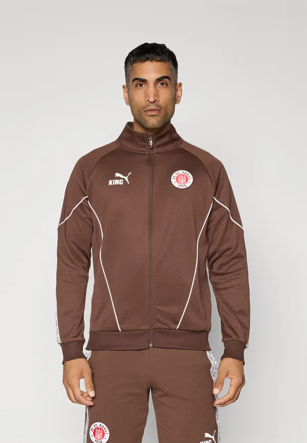 FCSP KING ANTHEM JACKET - Vereinsmannschaften - espresso brown/white