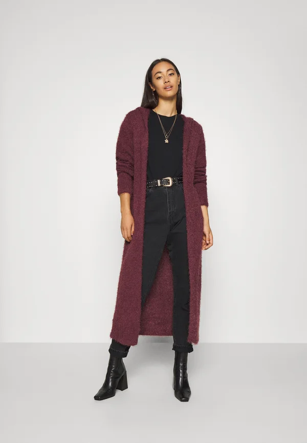 FEATHER  - Strickjacke - cherry
