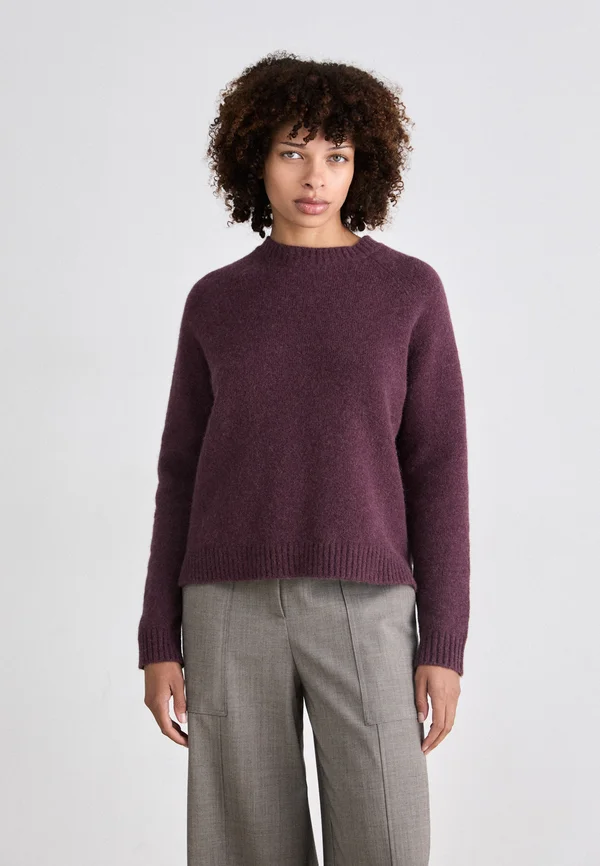 FEBISAN - Strickpullover - dark purple