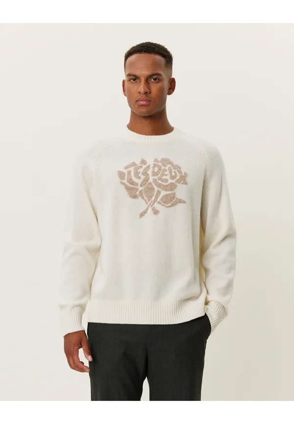 FELIPE - Strickpullover - ivory/light desert sand